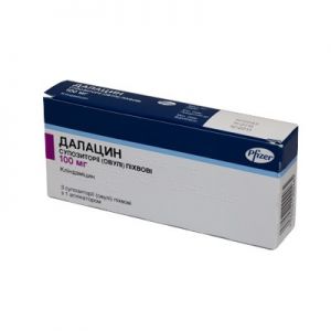 Далацин супп. вагинал. 100 мг № 3