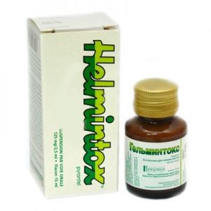 Гельминтокс сусп. д/перорал. прим. 125 мг/2,5 мл фл. 15 мл