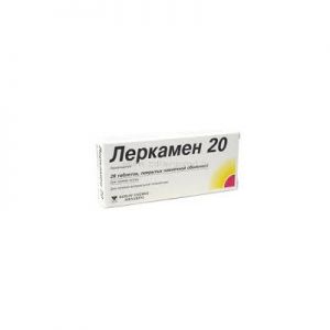 Леркамен 20 таблетки п/о 20 мг № 28