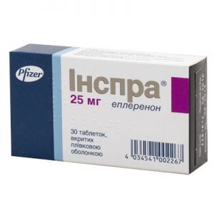Инспра таблетки п/о 25 мг № 30