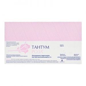 Тантум роза раствор вагинал. 0,1 % фл. 140 мл № 5