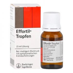 Эффортил (этилэфрин) 7,5мг/мл капли 15г