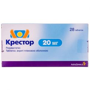 Крестор таблетки п/о 20 мг № 28
