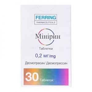 Минирин таблетки 0,2 мг фл. № 30