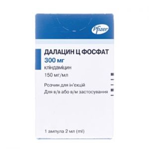 Далацин ц фосфат розчин д/ін. 300 мг амп. 2 мл