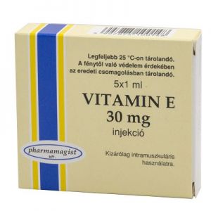 Витамин е амп. 30 мг 1 мл № 5