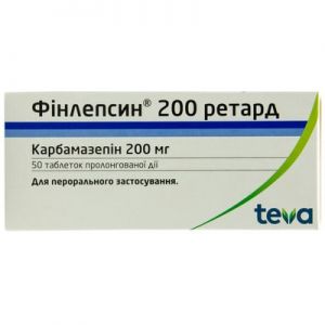 Финлепсин 200 ретард табл. пролонг. дейст. 200 мг № 50