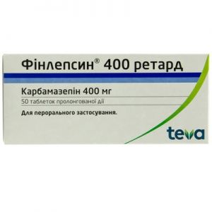 Финлепсин 400 ретард таблетки пролонг. дейст. 400 мг № 50