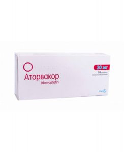 Аторвакор табл. п/о 20 мг № 30
