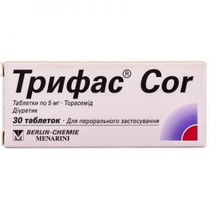 Трифас cor таблетки 5 мг № 30