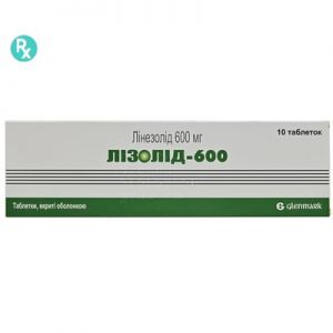 Лизолид-600 таблетки п/о 600 мг № 10
