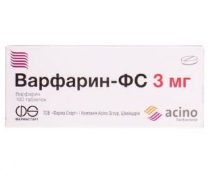 Варфарин-фс таблетки 3 мг контурн. ячейк. уп. № 100