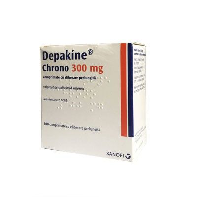 Депакин хроно 300 мг таблетки делим. пролонг. д-я п/о 300 мг № 100