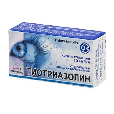 Тиотриазолин кап. глаз. 10 мг/мл фл. 5 мл