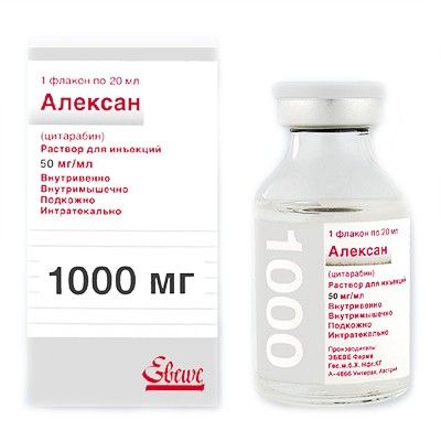 Алексан раствор д/ин. и инф. 1000 мг фл. 20 мл