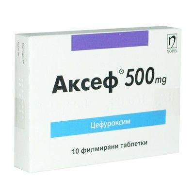 Аксеф таблетки п/о 500 мг № 10