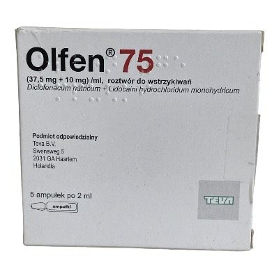 Олфен-75 раствор д/ин. амп. 2 мл № 5