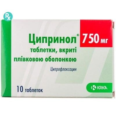 Ципринол таблетки п/плен. оболочкой 750 мг № 10