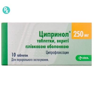 Ципринол таблетки п/плен. оболочкой 250 мг № 10