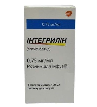 Интегрилин раствор инф. 0,75 мг/мл фл. 100 мл