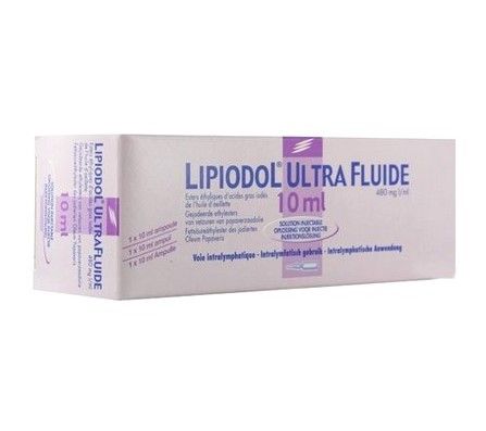 Липиодол ультра флюид (lipiodol ultra fluid) амп. 480мг йода/мл 10 мл №1